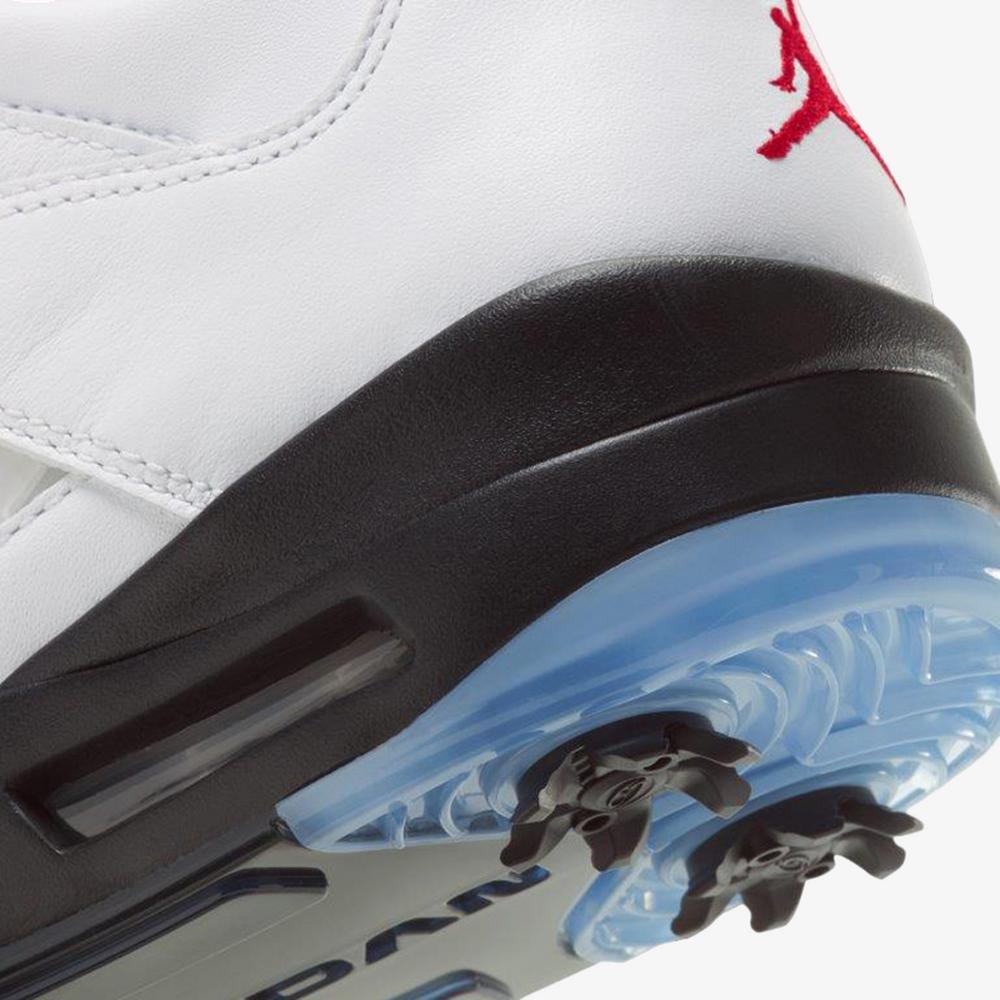 Jordan 5 Low Golf Shoe - White/Red | PGA TOUR Superstore
